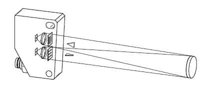 光電傳感器飛行時間/運行時間測量示意圖